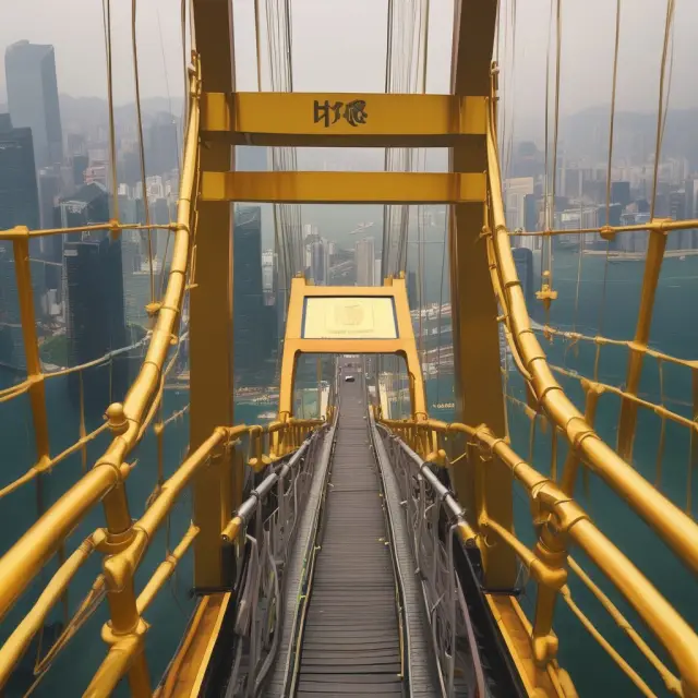 Golden bridge symbolizing HKG