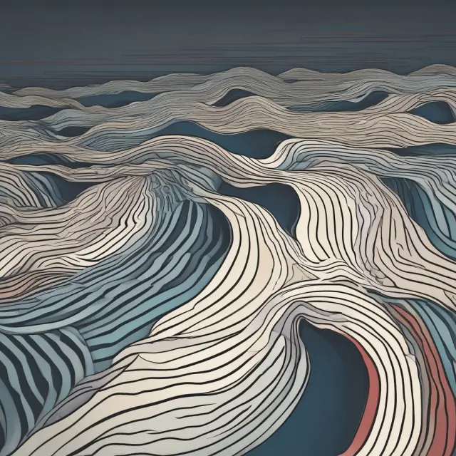 A wavy, uncertain horizontal line challenging traditional support and resistance notions