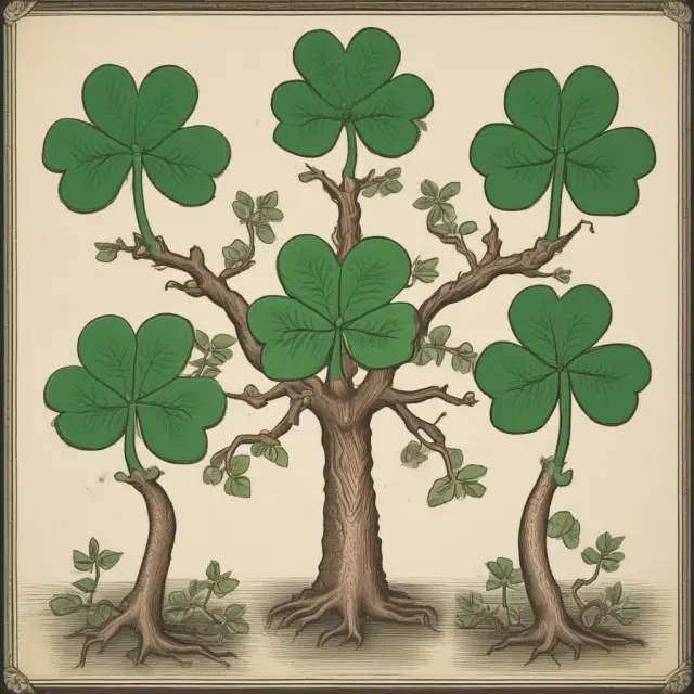 Three different shapes symbolizing mergers (clover), acquisitions (snake swallowing a fish), and internal expansions (tree with new branches) within the context of horizontal integration strategies.