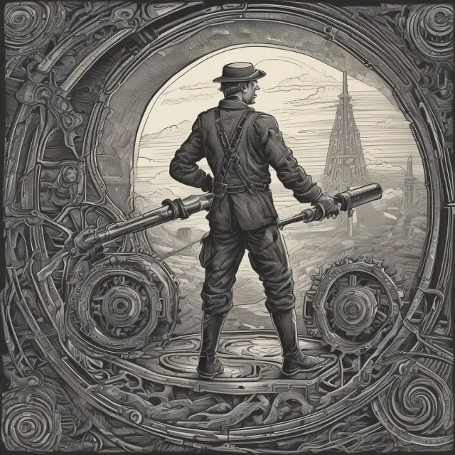 Two traders, one manipulating gears in a clock mechanism, the other adjusting a calendar spread - symbolizing professionals navigating market volatility and time