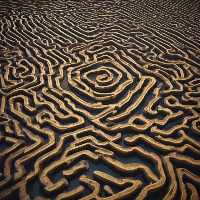 Horizontal drilling maze navigating oil and gas reservoirs, symbolizing the increased accessibility to previously unreachable resources