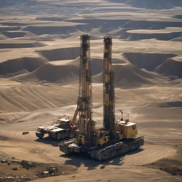 Horizontal drilling rig working on a shale formation, accessing reserves through advanced technology.