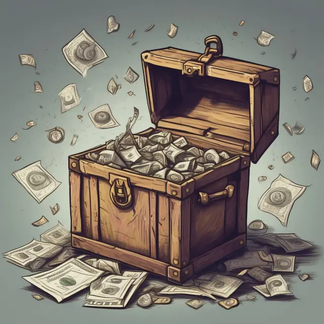 Taxpayer balancing household expenses while filling a treasure chest with eligible deductions according to IRS rules
