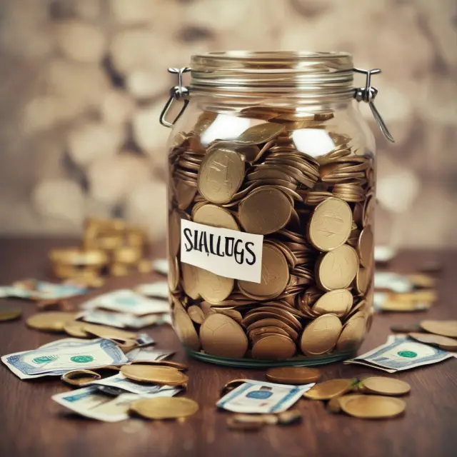 Golden jar filled with money to represent financial safety in dealing with house poverty risks