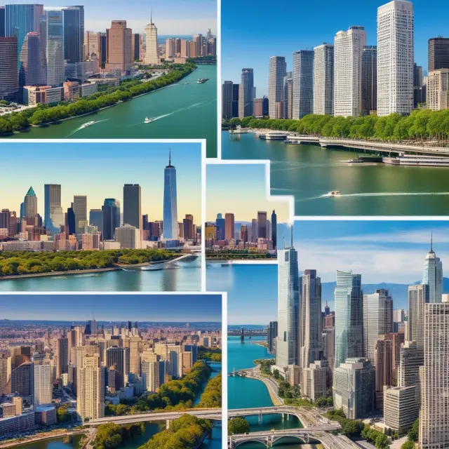 Three dynamic rivers symbolizing the impact of successful housing bond programs in New York, Los Angeles, and Washington
