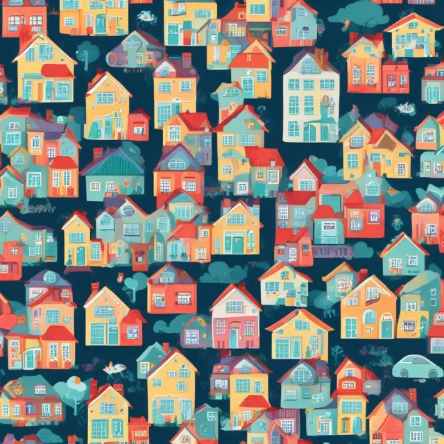 An intricate gear system representing housing expenses: Mortgage Principal & Interest (P&I), Property Taxes, Hazard Insurance, Mortgage Insurance, and Association Fees