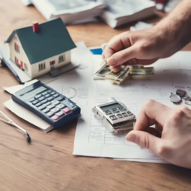 Person considering various mortgage products, representing HE Ratio scales to illustrate the impact of each on monthly payments