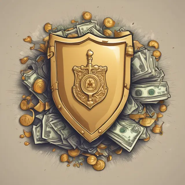 Golden shield protecting housing bonds from melting state and federal taxes. Tax exemptions for housing bond investments.