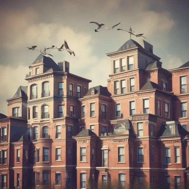 An elegant scale balances housing bonds (solid blocks) and tax credits (feathers), symbolizing the equilibrium of affordable housing financing options