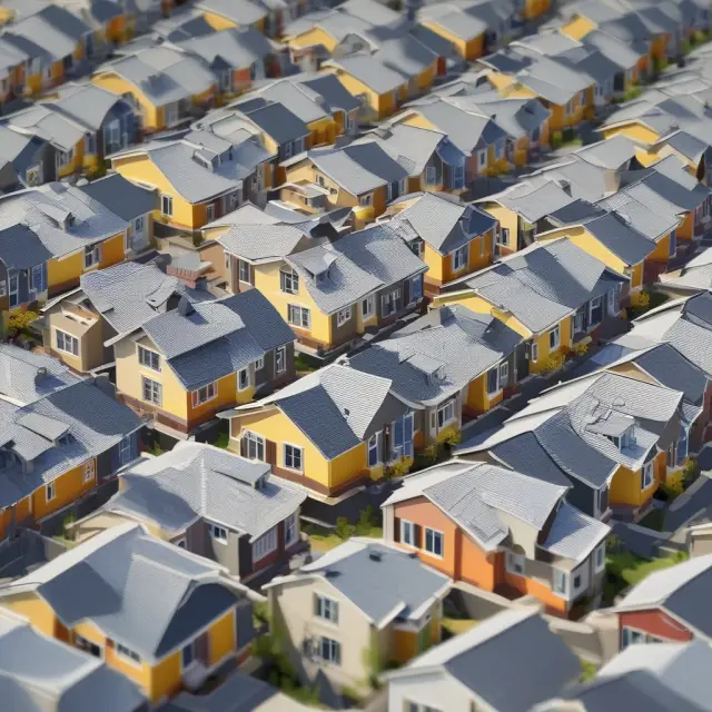 A builder viewing a pulsating HMI index, symbolizing their sentiment towards U.S. housing market conditions