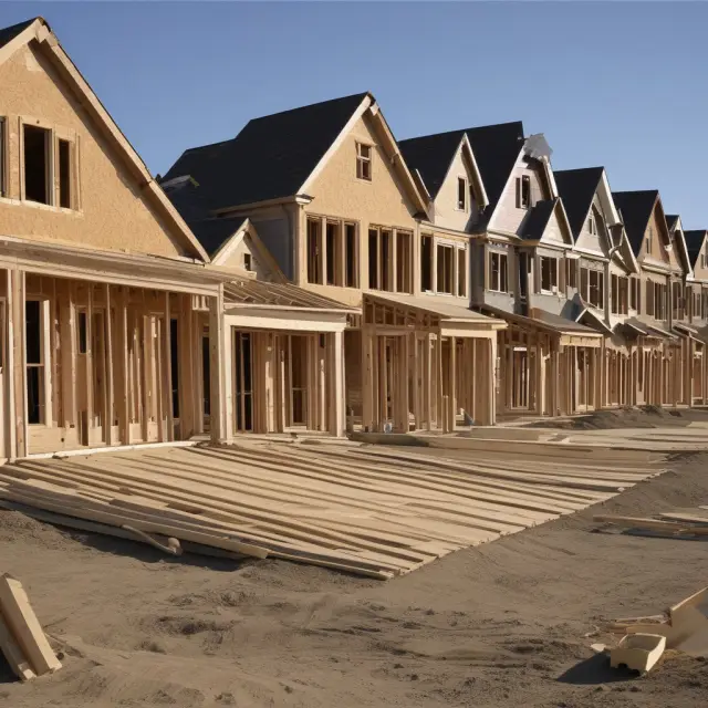 Visualization of historical trends in housing starts and their impact on the economy