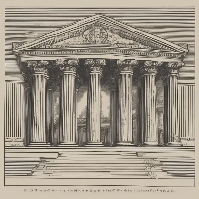 A stylized representation of the Howey Test
