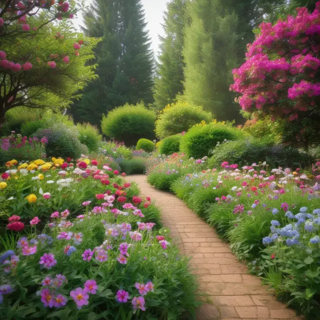Vibrant garden symbolizing HRA setup, growth, and employee well-being