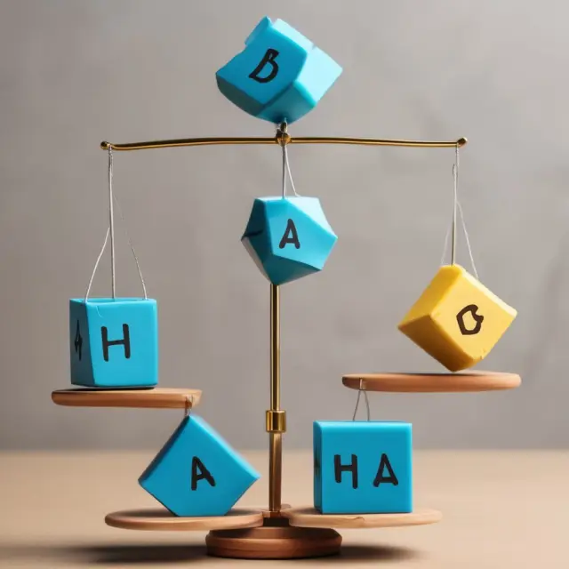 A balance of stock cubes and blue bond blocks symbolizes asset allocation and diversification in Health Savings Accounts