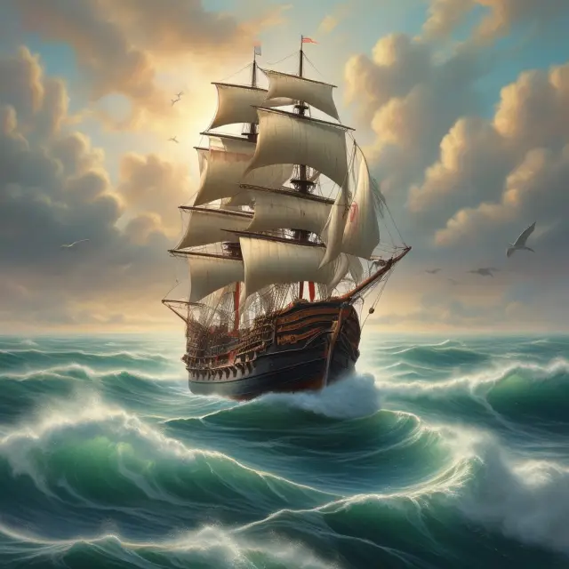 Oracle (financial advisor) steering a ship through HSA waters, symbolizing expert guidance for optimizing investments and estate planning
