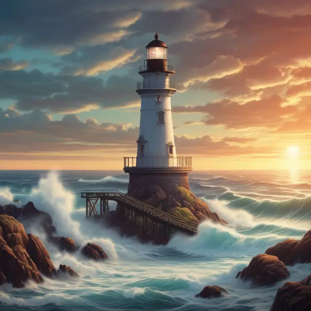 A master fund represented as a lighthouse, providing guidance to individual funds (spokes) through the intricate waters of tax implications