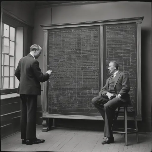 Two professors collaborating on the creation of the Hull-White Model for interest rate derivatives pricing