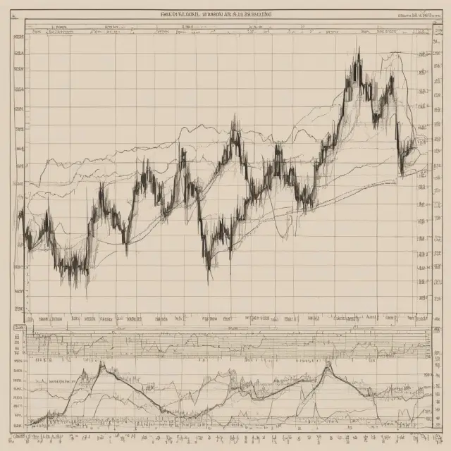 Visualization of interest rates as tides, oscillating around their long-term average (mean)