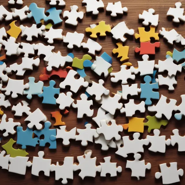 An HR team in a dynamic bullpen, working on adjustable goalposts while piecing together a puzzle representing the evolving needs of their workforce