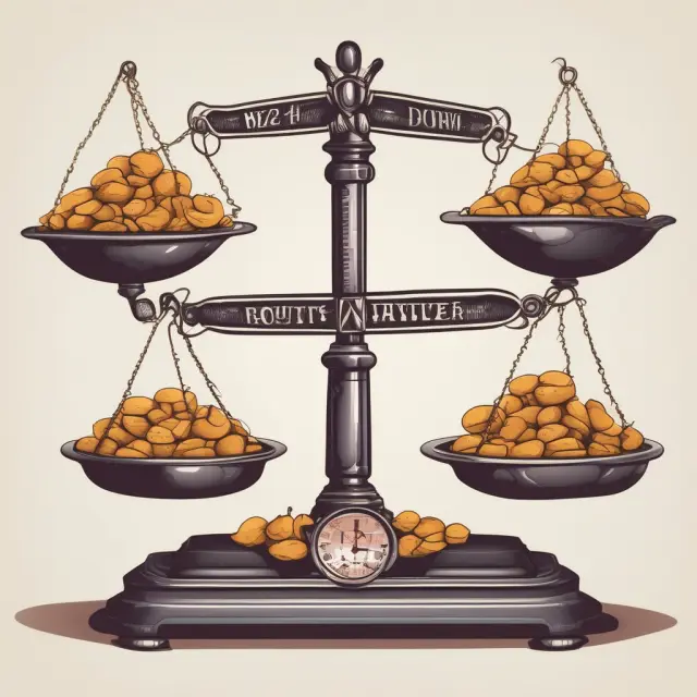Antique weighing scales brimming with hundredweights illustrating the benefits and significance of CWT in commodity trading.