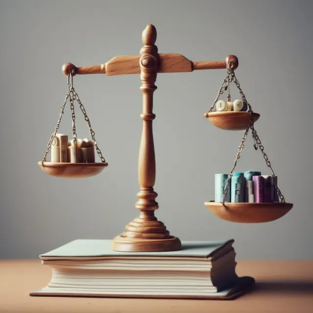 Image depicts a balance scale with hurdle rates on one side and project returns on the other, emphasizing financial decision-making using hurdle rates.