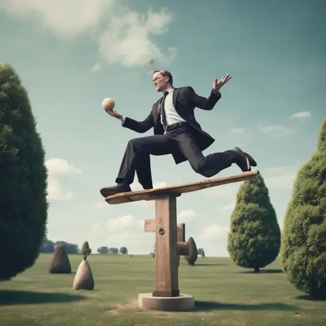 Hybrid funds manager balancing growth and value stocks for optimal investment strategy