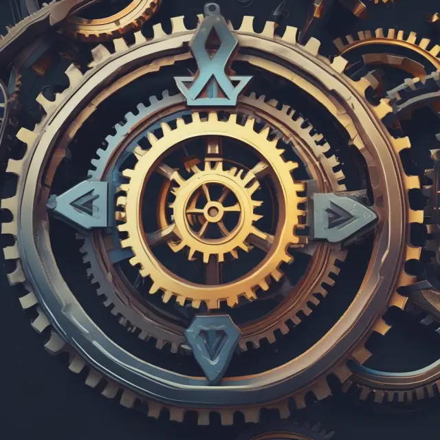 Three gears symbolizing Hyperledger Composer, Ethereum, and Corda compared side by side