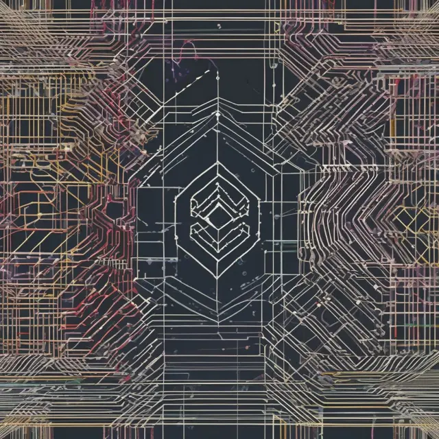 A woven fabric depicting Hyperledger Fabric