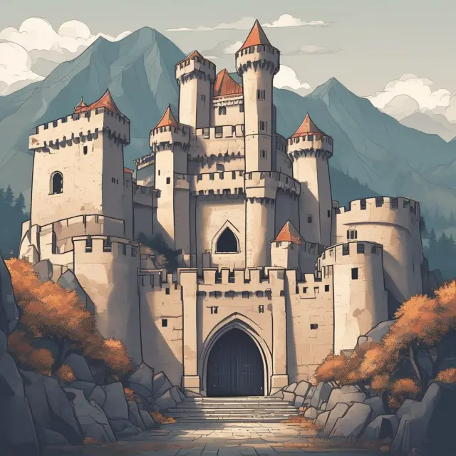 Fortified castle with cryptographic keys safeguarding the blockchain data in Hyperledger Iroha