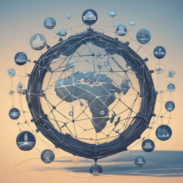 A sprawling web connects diverse Hyperledger projects, illustrating the collaborative power behind this global enterprise blockchain project