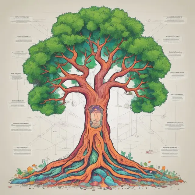 A tree with Hyperledger logo at its heart sprouting various open-source blockchain projects like Fabric, Sawtooth, Composer, Cello, Explorer, Burrow, and Caliper