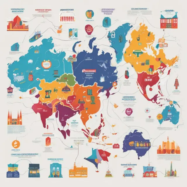 Map showcasing the worldwide spread of Carrefour hypermarkets