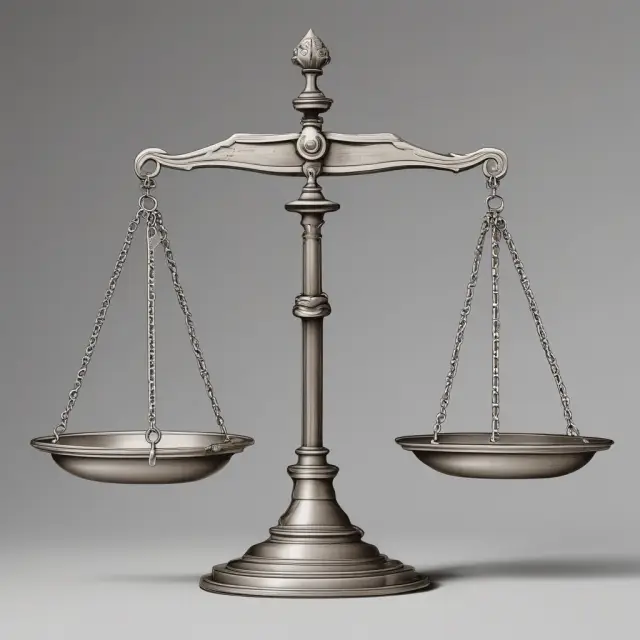 Two scales: One with accepted null hypotheses, the other with rejected alternatives; a researcher adjusts the tipping point using FDR correction and power analysis.