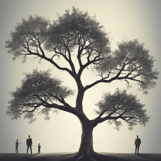 An image of a tree with branches representing various roles for IARs in finance: portfolio management, research analysis, financial planning, institutional sales, compliance, and wealth management.