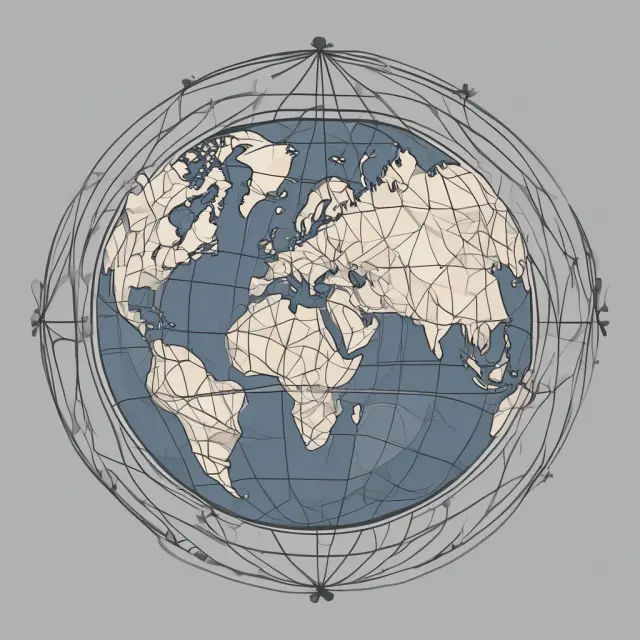 Image of a globe connected by branches symbolizing International Accounting Standards (IAS) uniting countries in financial reporting.