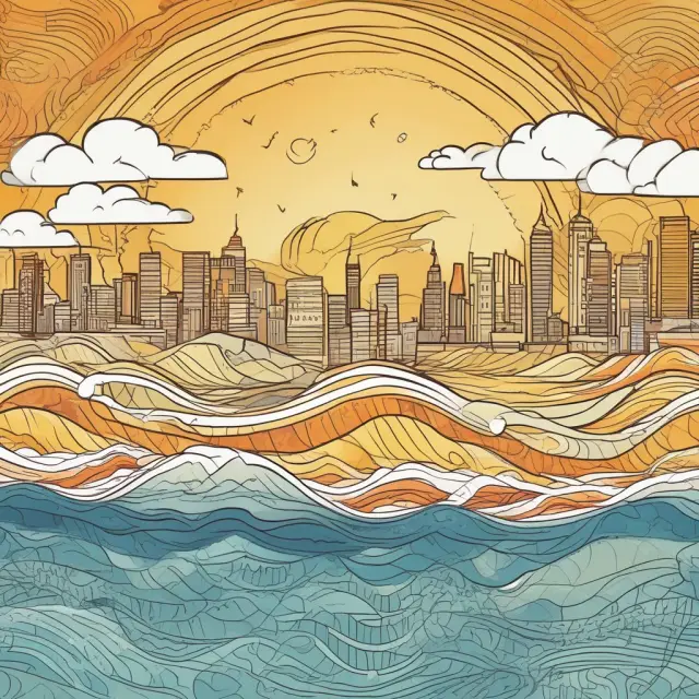 Golden wave symbolizing IFRS