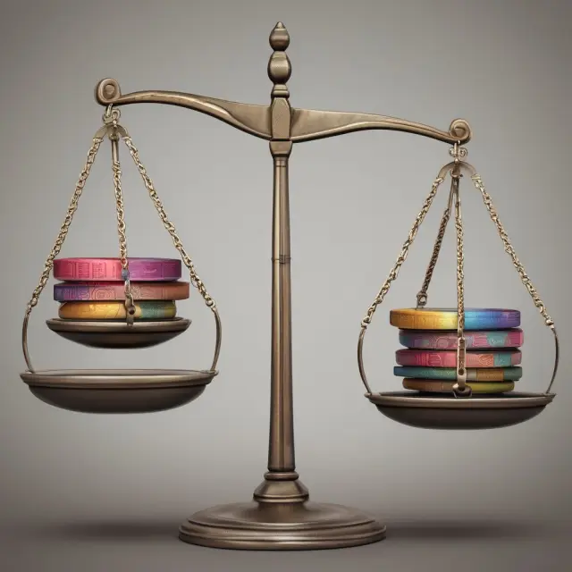 Two sets of scales balance accounting standards: Principles-based IFRS on one side and Rules-based GAAP on the other.