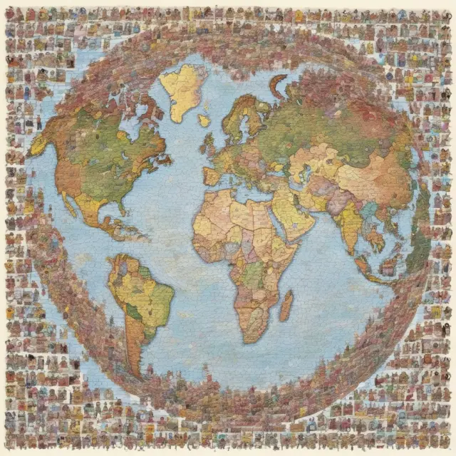 An image of various countries