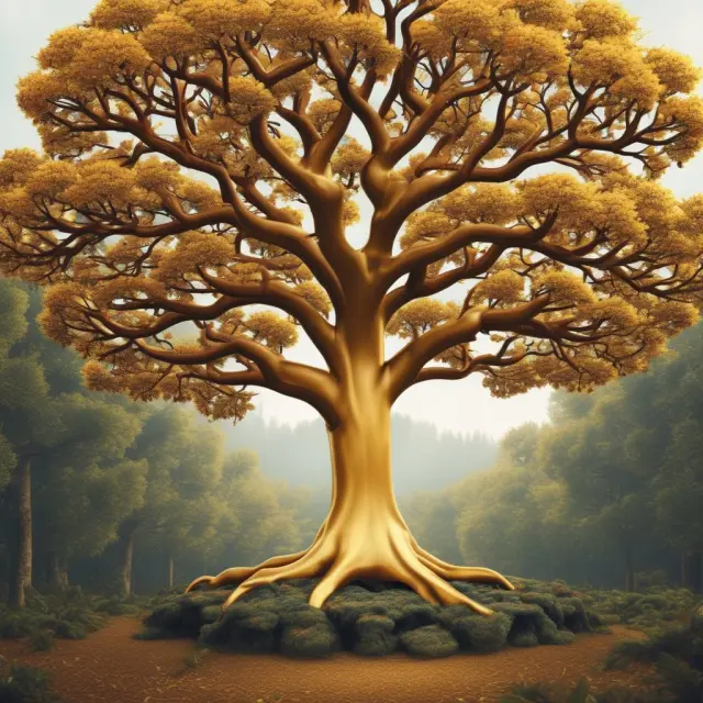 A golden tree with tax exemptions and regulatory oversight fruit symbolizing International Banking Facilities