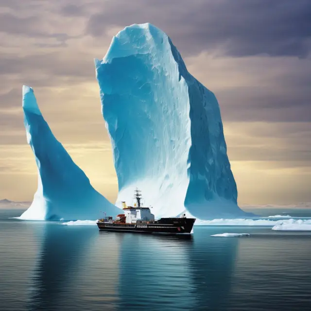 A group of regulatory bodies (SEC, MiFID II, and NI-24-101) standing as icebergs in a calm sea, protecting market fairness and transparency.