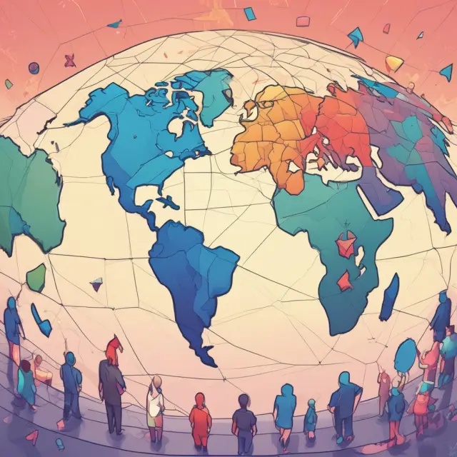 A digital globe illustrating ICON