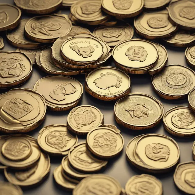 Golden coins representing identifiable assets being weighed on a balance scale