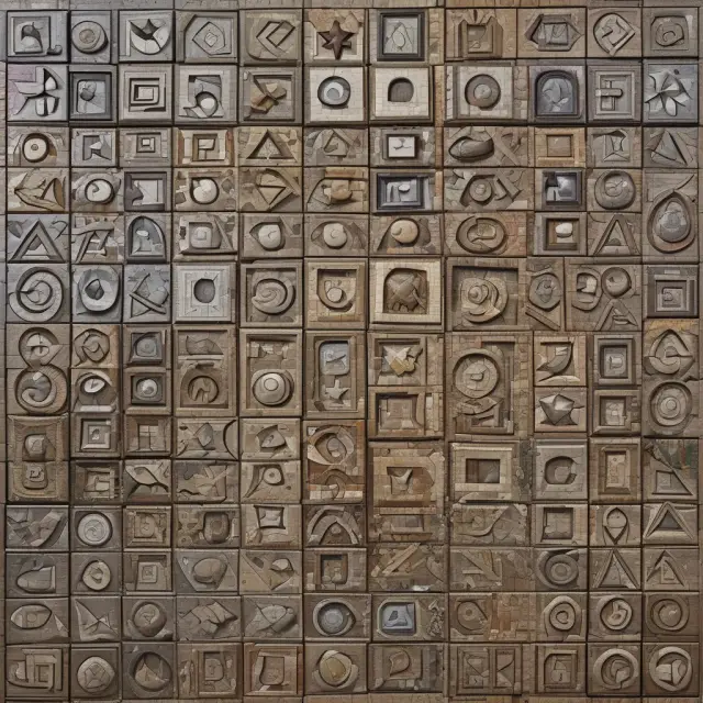 A mosaic of unique puzzle pieces representing various companies; each piece symbolizes idiosyncratic risk and the distinct fate of each firm