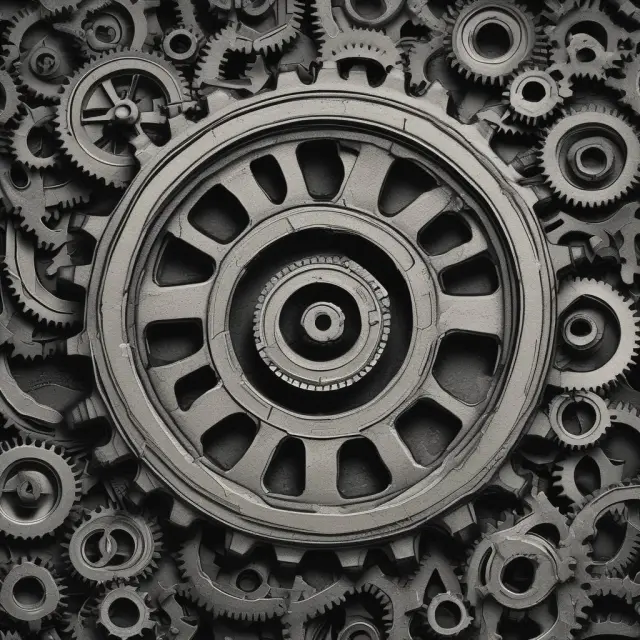 Municipality issuing IRBs: Cogs symbolizing manufacturing projects and progress; Gears representing the bond structure