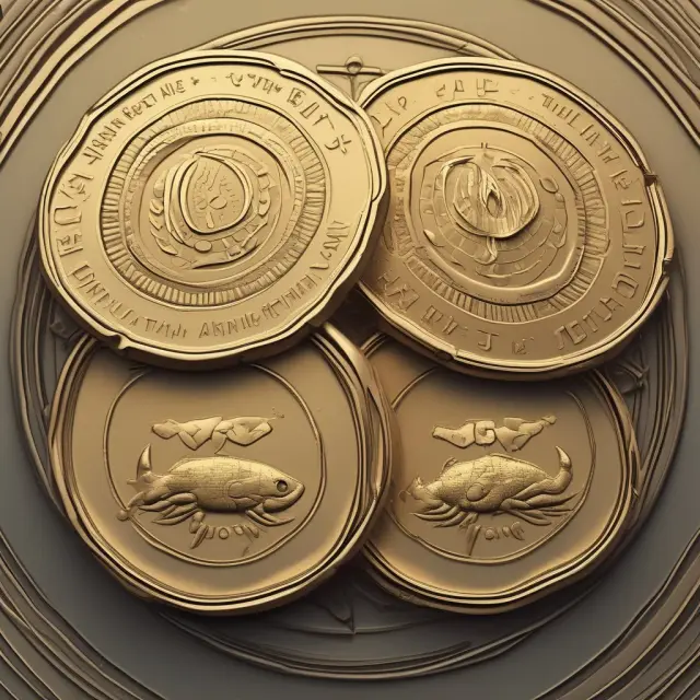 Golden coins symbolizing Fisher Effect and International Fisher Effect with surrounding inflation scales