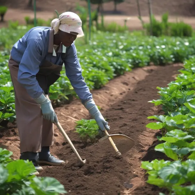 An IMF representative, symbolizing growth and knowledge, tending to a garden of global economies, fostering capacity building.