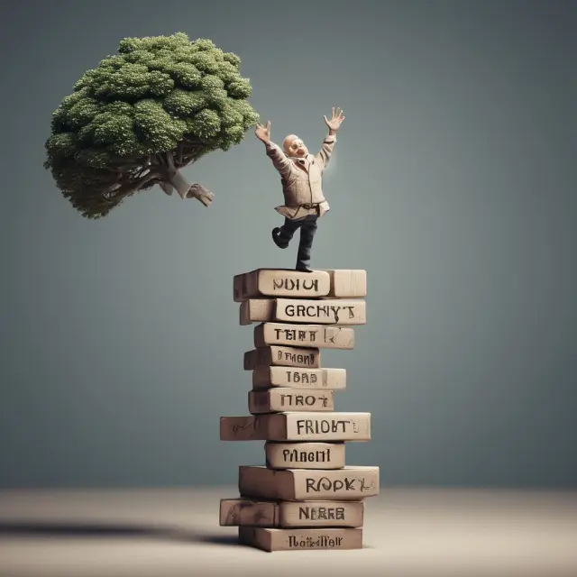 An older hand arranging retirement income sources, including an immediate payment annuity, to ensure a secure financial future