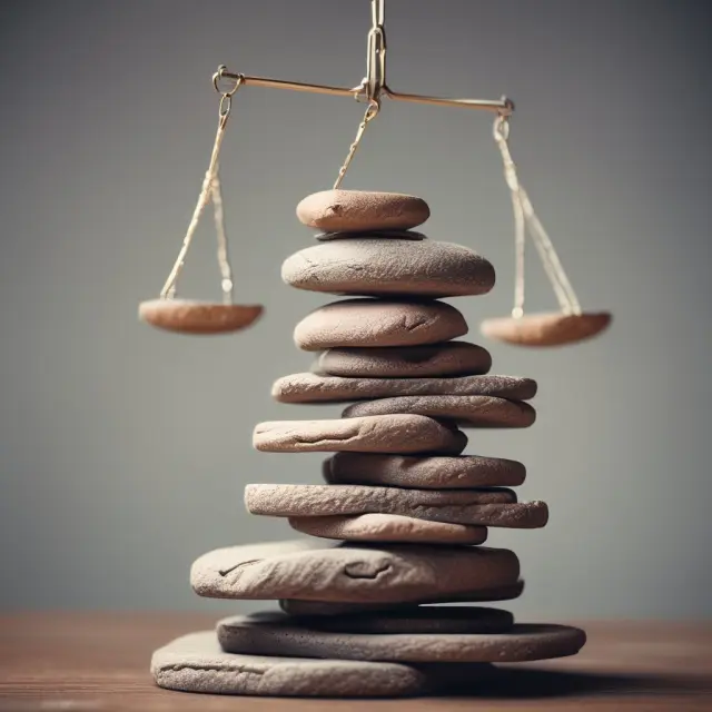 Two scales with impairment losses represented as weights on either side, symbolizing the balance between GAAP and IFRS in accounting for these losses