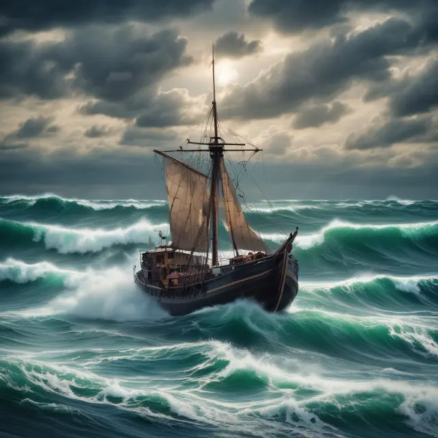 A sea of economic waters, once calm, now churning with impaired credit, threatening the stability of surrounding entities.