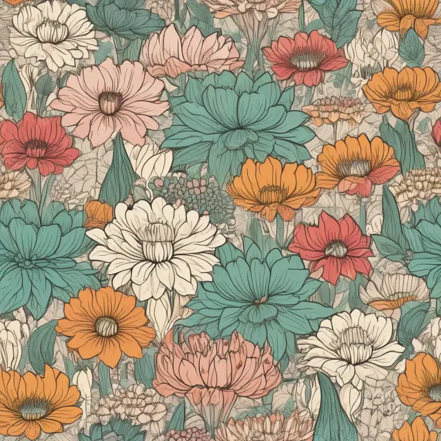 An array of vibrant flowers blooming in diverse landscapes, symbolizing the unique features of imperfect competition markets